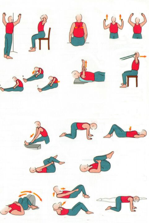 Media physical education for osteochondrosis