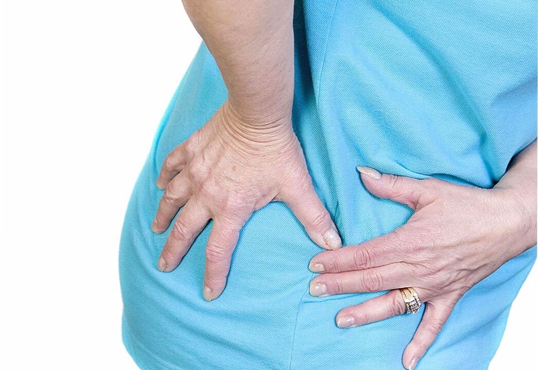 pain in the hip joint due to arthrosis