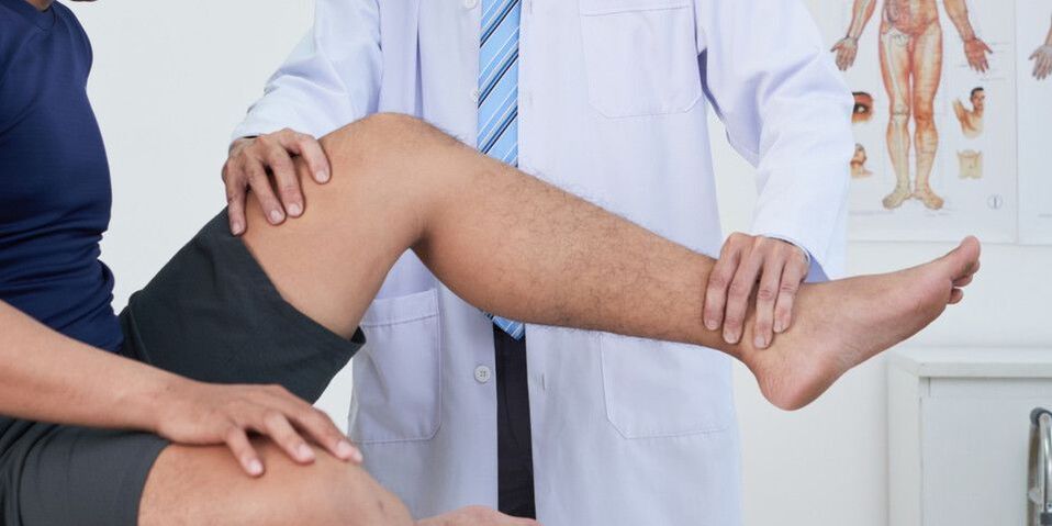 doctor's knee exam